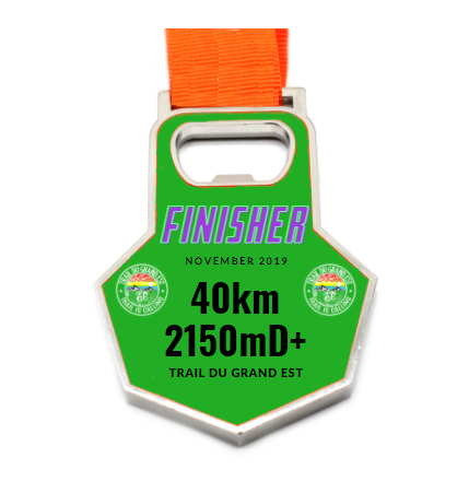 médaille finisher personnalisée décapsuleur